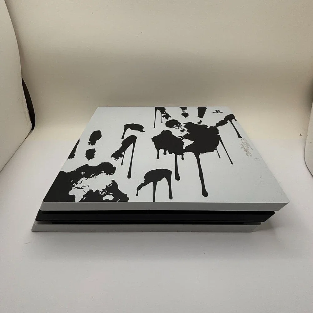 White PlayStation 4 Pro Death Stranding Limited Edition CUH-7215B Console Only